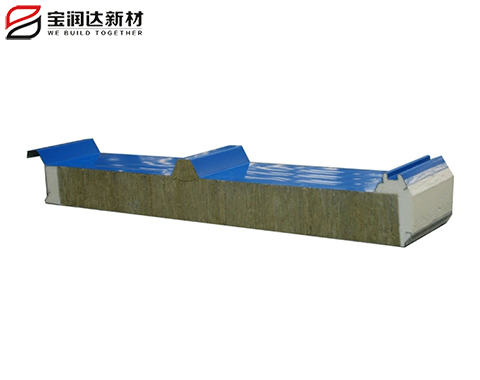 聚氨酯側封巖棉屋面板 聚氨酯側封巖棉屋面板